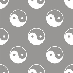 Yin Yang seamless pattern