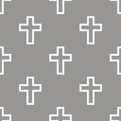 Protestant Cross seamless pattern