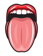 Tongue and lips - 80570477