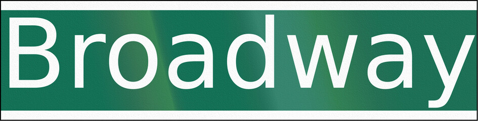 New York City Broadway Street Sign © jojoo64