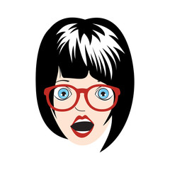 Girl speaking poster