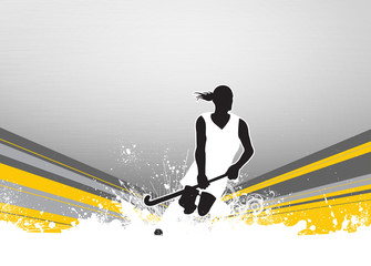Fototapeta premium Field hockey background
