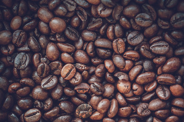 close up coffee beans background