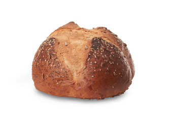 Fresh bread isolated on a white background