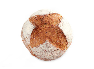 Fresh bread isolated on a white background