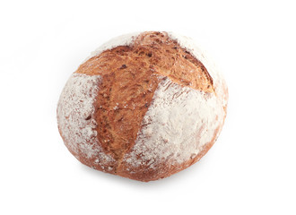 Fresh bread isolated on a white background