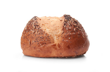 Fresh bread isolated on a white background