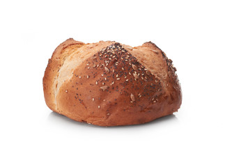 Fresh bread isolated on a white background