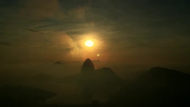 Rio de Janeiro Brazil Sunrise Time Lapse