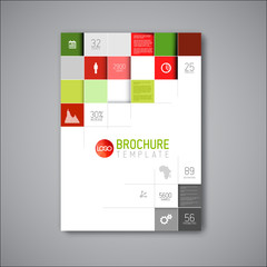 Modern Vector abstract brochure design template