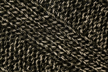 Knitting pattern from beige woolen warm soft yarn for background