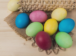 The composition of Easter eggs