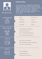 CV Curriculum Vitae Template
