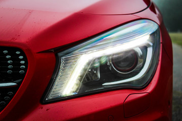 Headlight on modern car
