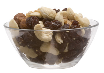 Schale mit Studentenfutter