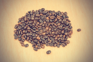 coffee beans background - vintage effect style pictures