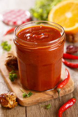 Tomato sauce with chili and orange