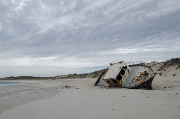 fishing boat wrecking on the beach fishing boat wrecking on the