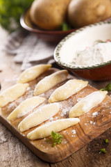 Homemade potato gnocchi