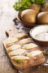 Homemade potato gnocchi