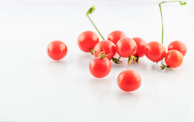 Cherry tomatoes isolated
