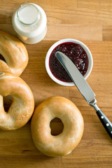 bagels and jam