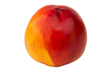 nectarine peach isolated on white background fruit