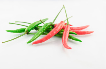 Red and Green Chillies