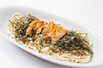 うにの和風スパゲッティー