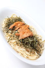 うにの和風スパゲッティー