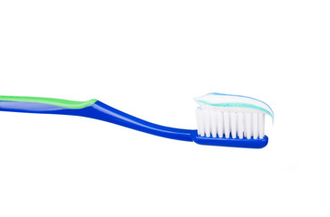 toothbrush with toothpaste