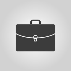 The briefcase icon. Portfolio symbol. Flat