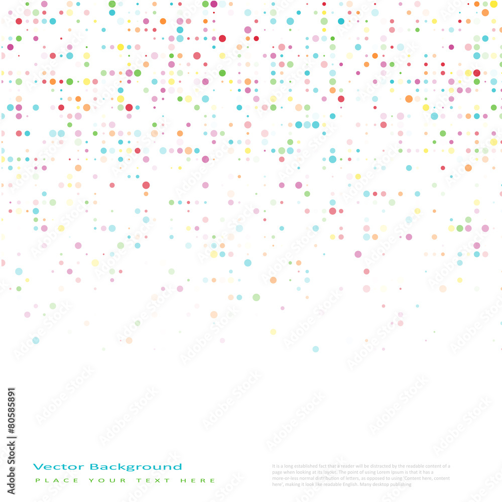 Poster abstract vector background with color circles