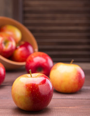 red ripe apples