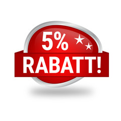 Icon Button 5% Rabatt