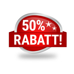 Icon Button 50% Rabatt