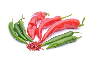 Red peppers and chili peppers