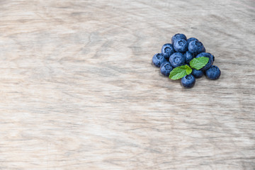 blueberry on wood