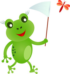 Frog Illustration, Frog Cartoon