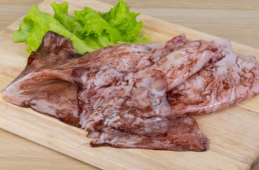 Raw squids