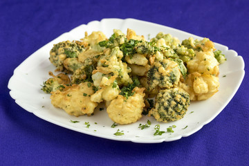 Broccoli,fried in batter.
