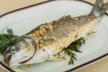 Grilled seabass