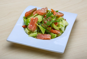 Salmon and avocado salad
