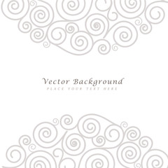 Abstract vector background with curls.
