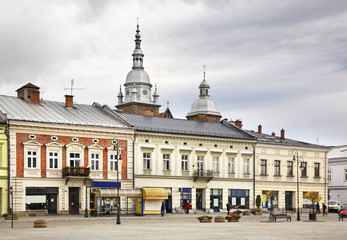 Obraz premium Marketplace in Nowy Sacz. Poland