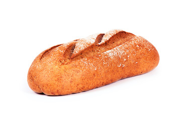 bread on a white background