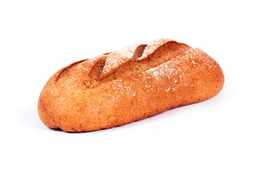 bread on a white background