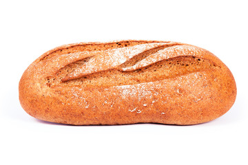 bread on a white background