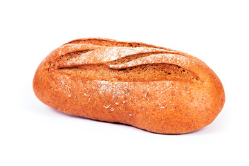 bread on a white background