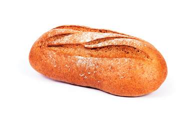 bread on a white background